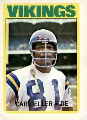 1972 Topps Carl Eller football card sports trading card collectible in excellent condition