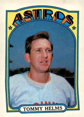 1972 Topps #204 Tommy Helms baseball card featuring the star player Tommy Helms