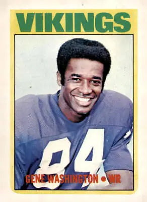 1972 Topps #218 Gene Washington EX-MT sports trading card in excellent condition