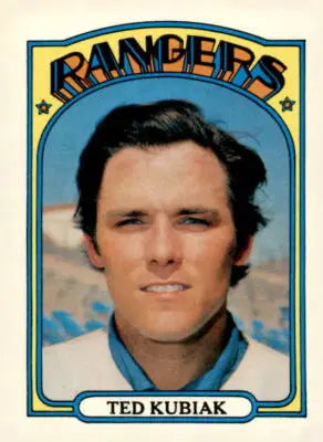 1972 Topps Ted Kubiak baseball card Texas Rangers trading card NM-MT collectible