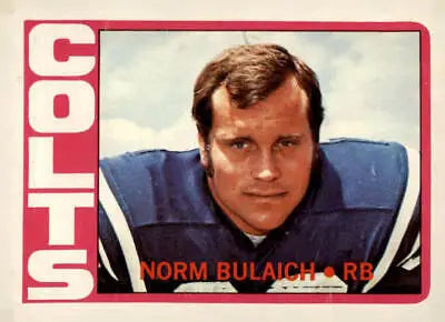 1972 Topps #232 Norm Bulaich sports trading card in VG-EX condition