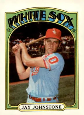 1972 Topps Jay Johnstone baseball card, vintage trading card collectible