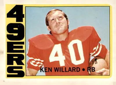 Ken Willard 1972 Topps #234 Trading Card featuring San Francisco 49ers player