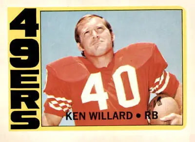 Vintage Ken Willard sports trading card from the 1972 Topps #234 set