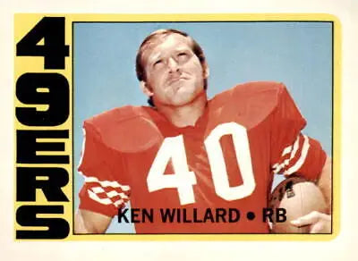 1972 Topps #234 Ken Willard trading card showcasing the football legend Ken Willard