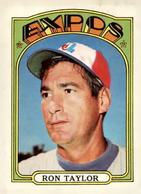 Vintage Ron Taylor Baseball Card from 1972 Topps #234 featuring Ron Taylor
