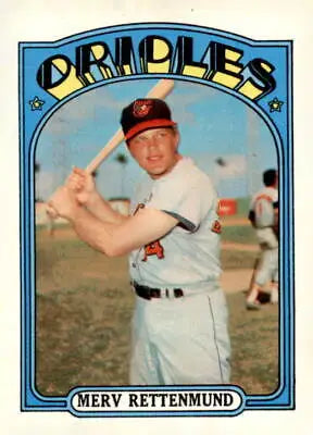 Merv Rettenmund baseball card from 1972 Topps #235 showcasing Merv Rettenmund collectible