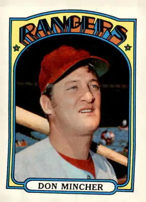 1972 Topps Don Mincher baseball card featuring Don Mincher player image