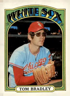 1972 Topps #248 Tom Bradley baseball card featuring the Chicago White Sox pitcher