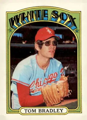 Tom Bradley 1972 Topps #248 baseball card featuring the Chicago White Sox