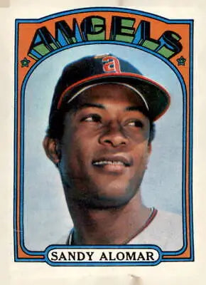 1972 Topps #253 Sandy Alomar baseball card featuring the iconic player in action