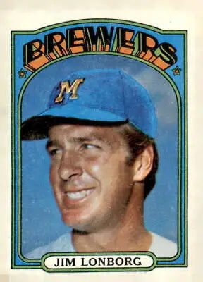 Jim Lonborg 1972 Topps #255 MLB trading card in VG-EX condition