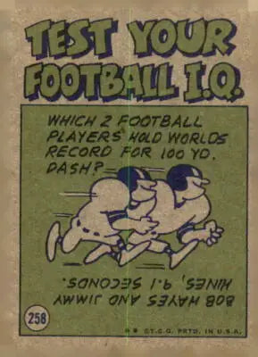 Vintage football card featuring Bob Lee of the Minnesota Vikings from 1972 Topps #258