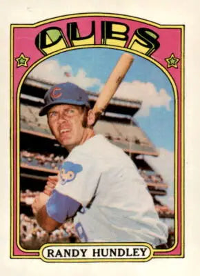 Vintage 1972 Topps Randy Hundley baseball trading card in NM-MT condition