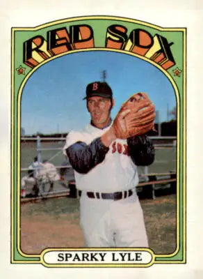 Sparky Lyle baseball card from 1972 Topps #259 featuring Boston Red Sox pitcher