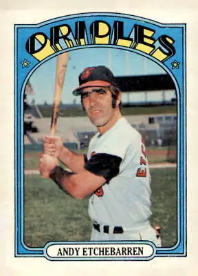 1972 Topps #26 Andy Etchebarren sports trading card in VG-EX condition