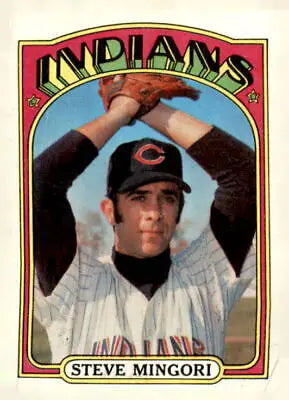 Steve Mingori trading card from 1972 Topps #261 in EX-MT condition