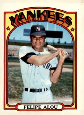 Felipe Alou baseball card from 1972 Topps #263 featuring York Yankees player