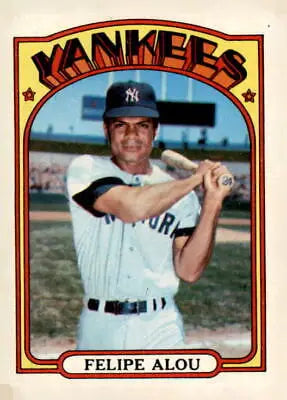 Felipe Alou 1972 Topps #263 baseball card featuring the New York Yankees player