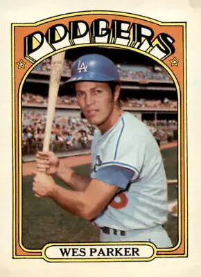 1972 Topps #265 Wes Parker Baseball Card featuring Los Angeles Dodgers star player