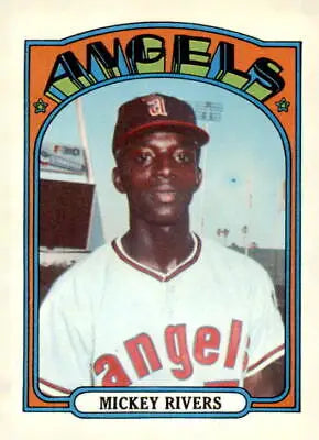 Vintage baseball card featuring Mickey Rivers from the 1972 Topps #272 collection