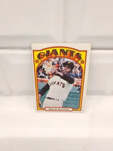 Willie McCovey baseball trading card from 1972 Topps San Francisco Giants collection