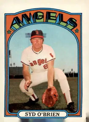 Syd O’Brien baseball card from 1972 Topps featuring the California Angels