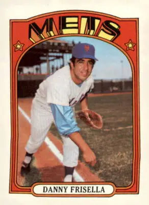 1972 Topps Danny Frisella baseball card, a classic sports trading card collectible