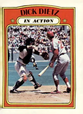 1972 Topps Dick Dietz baseball card, a classic Dick Dietz trading card collectible