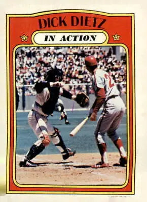 1972 Topps #296 Dick Dietz trading card in EX-MT condition for collectors