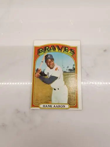 Hank Aaron baseball card from 1972 Topps - #299 Hank Aaron EX product