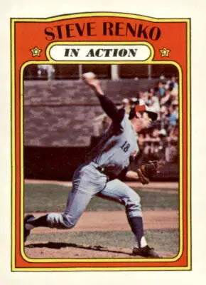 1972 Topps Steve Renko Montreal Expos baseball card in EX-MT condition