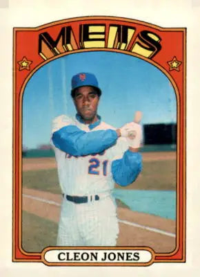 Cleon Jones baseball card from 1972 Topps #31 in EX-MT condition showcasing the cleon jones baseball player
