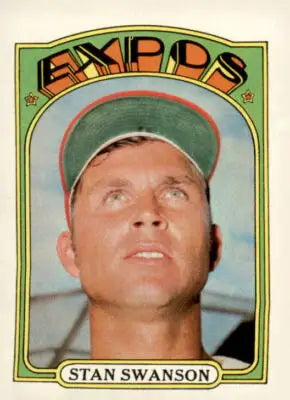 1972 Topps #331 Stan Swanson baseball card featuring Stan Swanson Swanson baseball card