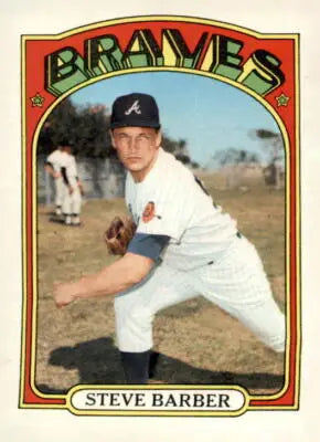 1972 Topps #333 Steve Barber baseball card showcasing Steve Barber baseball player