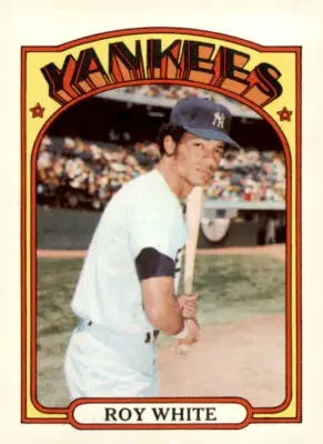 Roy White baseball card from 1972 Topps York Yankees collection in EX-MT condition