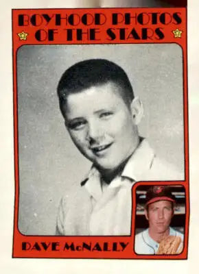 1972 Topps Dave McNally Baltimore Orioles trading card in EX-MT condition