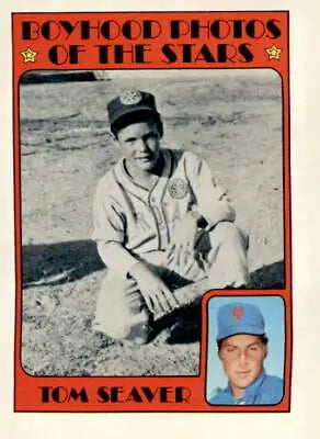 Tom Seaver baseball card from 1972 Topps #347 featuring York Mets legend