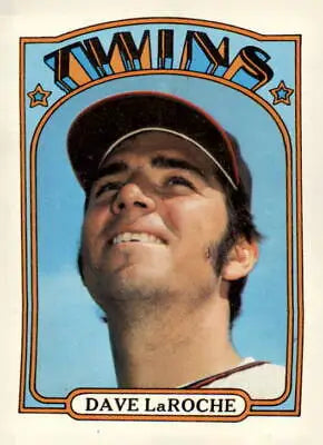 1972 Topps #352 Dave LaRoche baseball card featuring the Minnesota Twins player