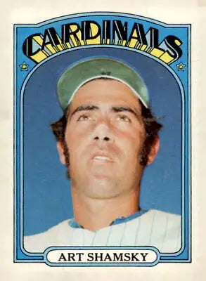 Art Shamsky baseball card from 1972 Topps #353, collectible Art Shamsky card