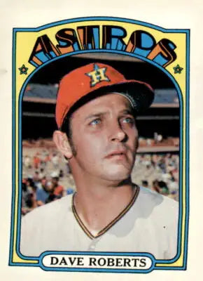 Vintage 1972 Topps Dave Roberts trading card showcasing a collectible Dave Roberts trading item
