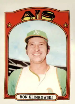 Ron Klimkowski baseball trading card from 1972 Topps #363 showcasing Ron Klimkowski