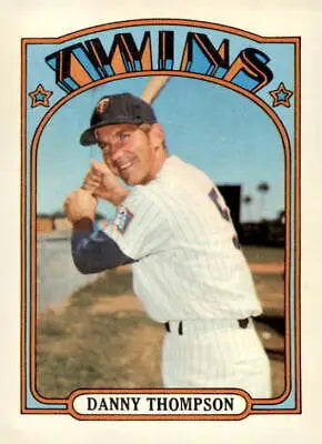 1972 Topps #368 Danny Thompson EX-MT sports trading card showcasing a baseball legend