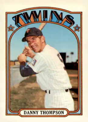 Danny Thompson baseball card from 1972 Topps #368 showcasing Danny Thompson baseball memorabilia