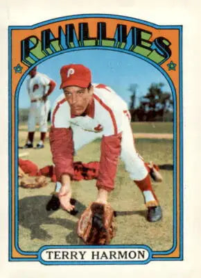 1972 Topps Terry Harmon baseball card, a rare sports trading collectible