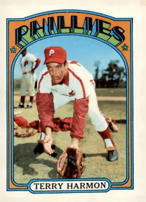 Terry Harmon 1972 Topps #377 EX-MT sports trading card for collectors and fans