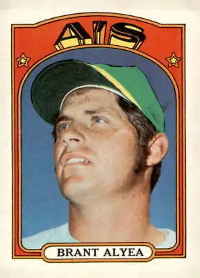 Brant Alyea baseball card from 1972 Topps #383, perfect for sports trading collectors