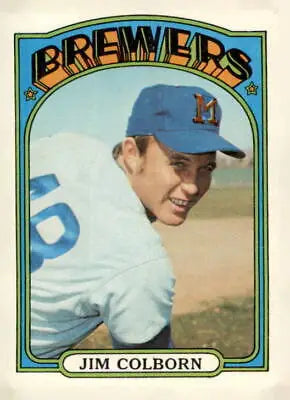 1972 Topps #386 Jim Colborn baseball card showcasing the player in action