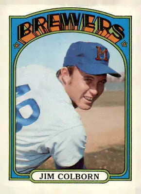 Jim Colborn baseball card from the 1972 Topps #386 collection featuring Jim Colborn
