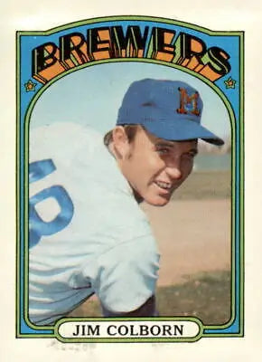 1972 Topps #386 Jim Colborn baseball card featuring Milwaukee Brewers player Jim Colborn
